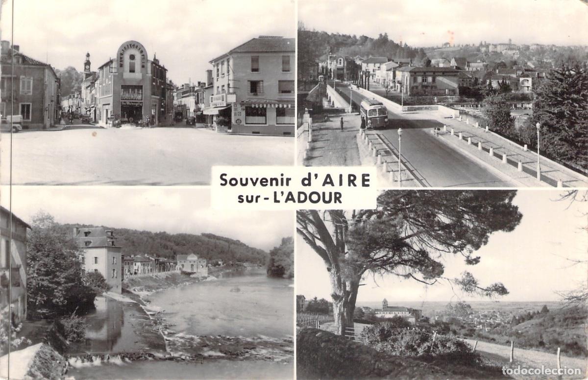 Postcards: Postal Multivista de Aire-sur-l'Adour, Landes, Francia
