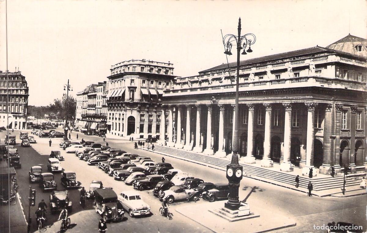 Postcards: Postal de Burdeos: Grand Th&eacute;&acirc;tre y Place de la Com&eacute;die