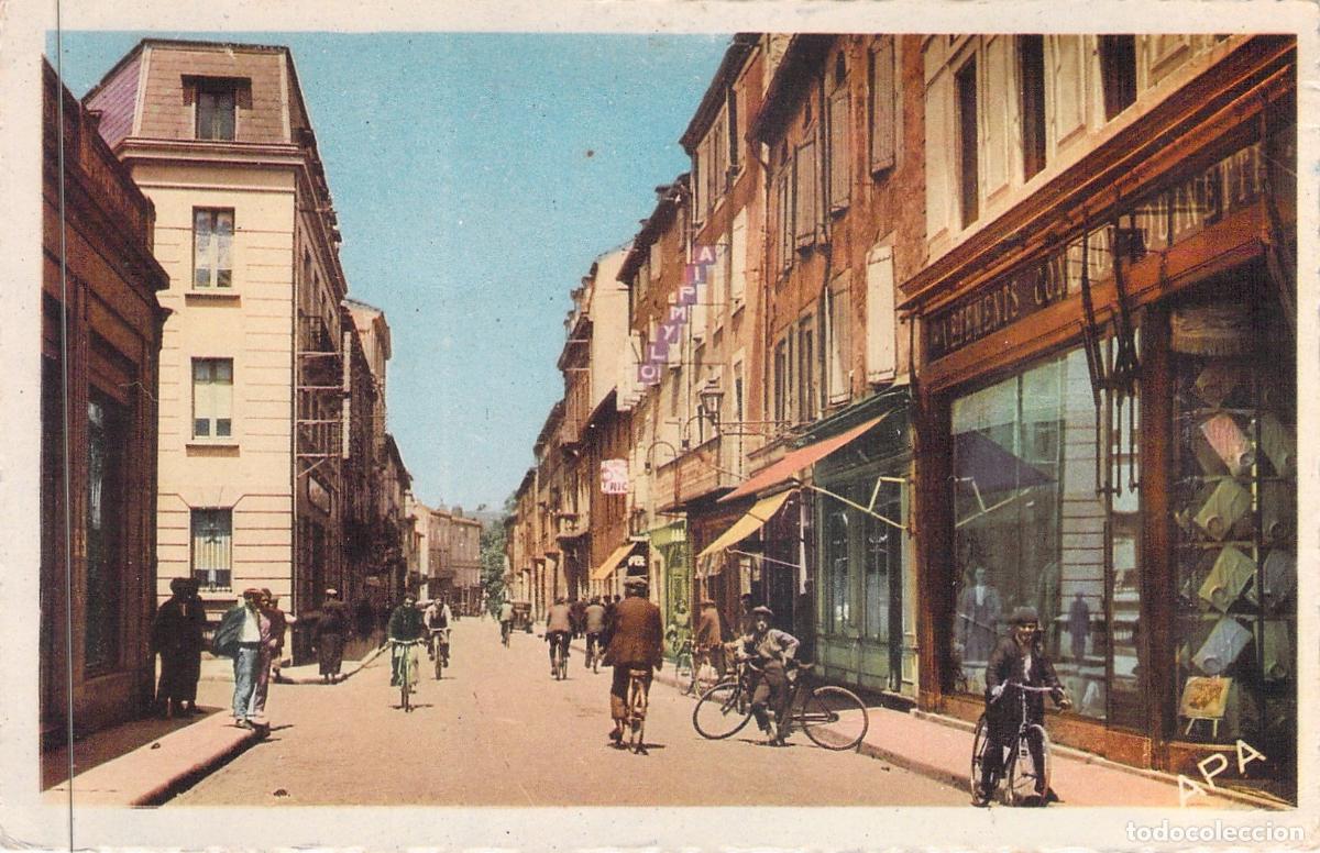 Postcards: Postal de la Calle Edouard-Barbey en Mazamet, Francia