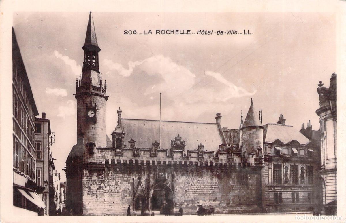 Postales: Postal de La Rochelle: El Ayuntamiento (H&ocirc;tel-de-Ville)