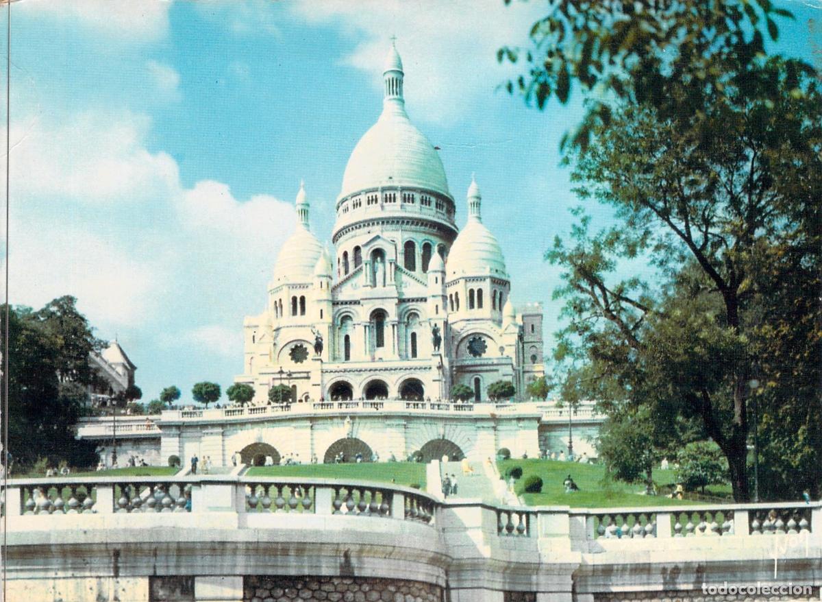 Postales: Postal de la Bas&iacute;lica del Sacr&eacute;-C&oelig;ur en Par&iacute;s, Francia
