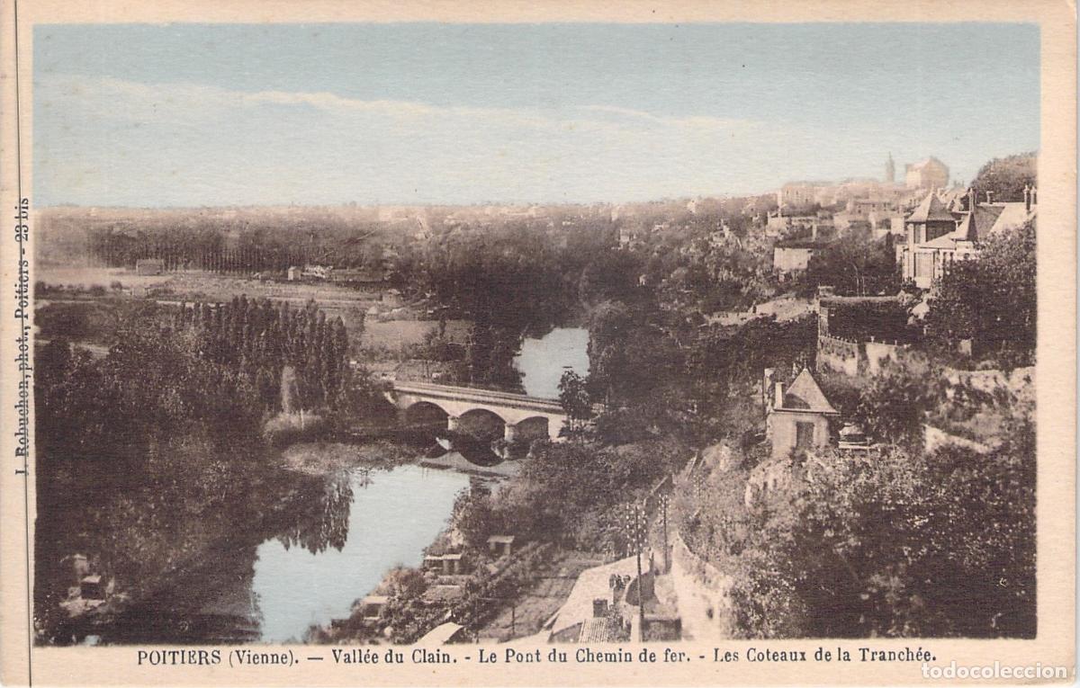 Postales: Postal de Poitiers, Valle del Clain y Puente del Ferrocarril