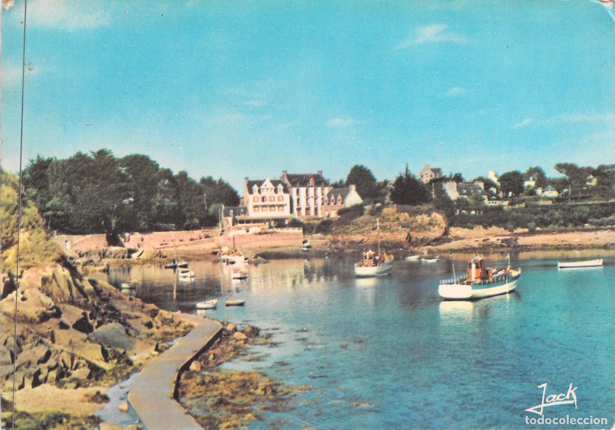 Postales: Postal de Le Port Clos en la Isla de Br&eacute;hat, Breta&ntilde;a