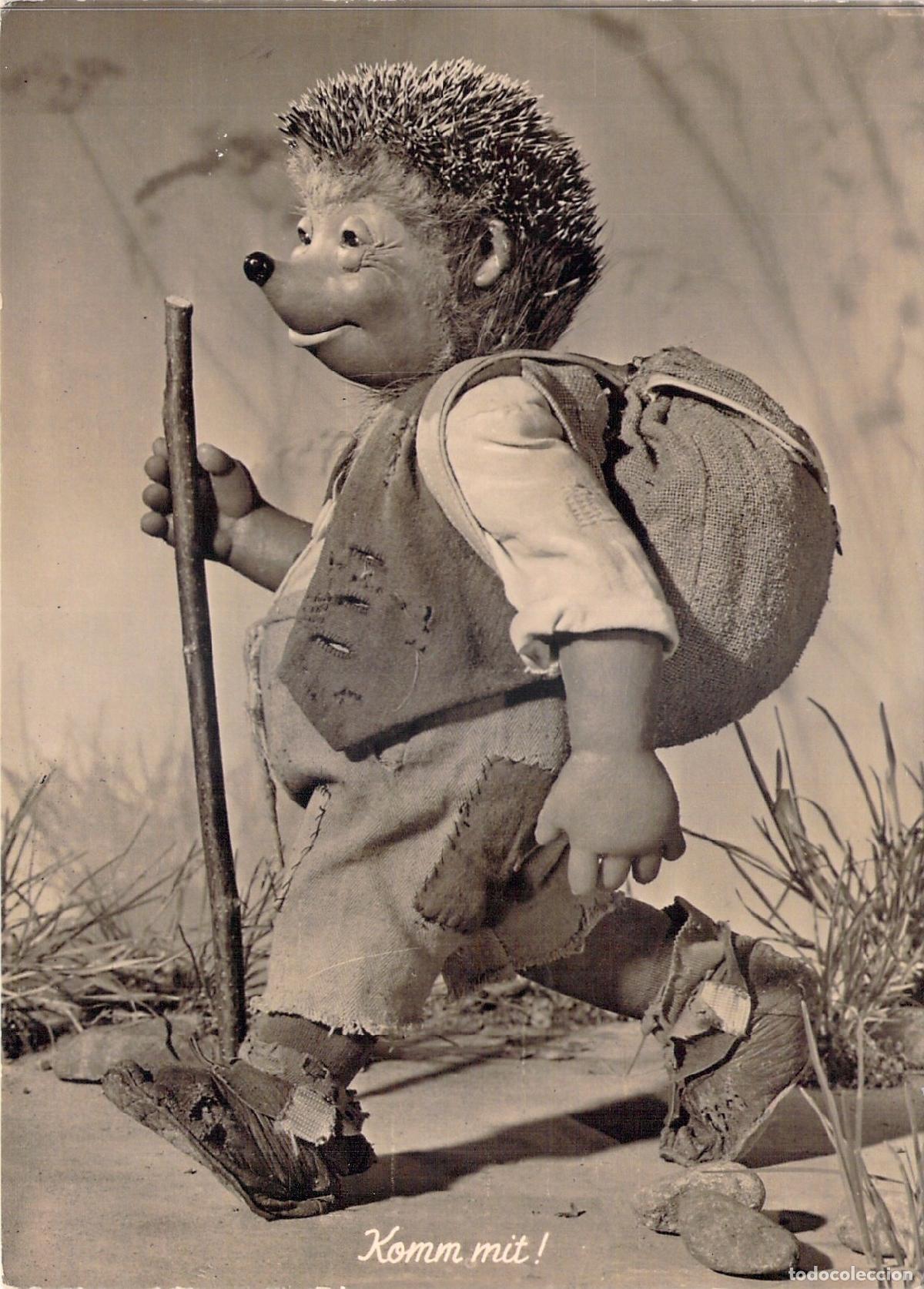 Postales: Postal de Mecki el Erizo de los Hermanos Diehl Cine Alem&aacute;n