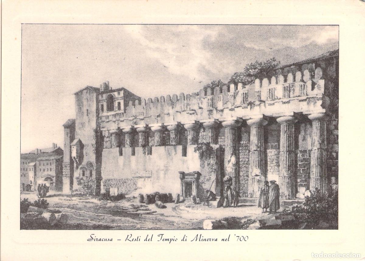 Postales: Postal de Siracusa: Restos del Templo de Minerva
