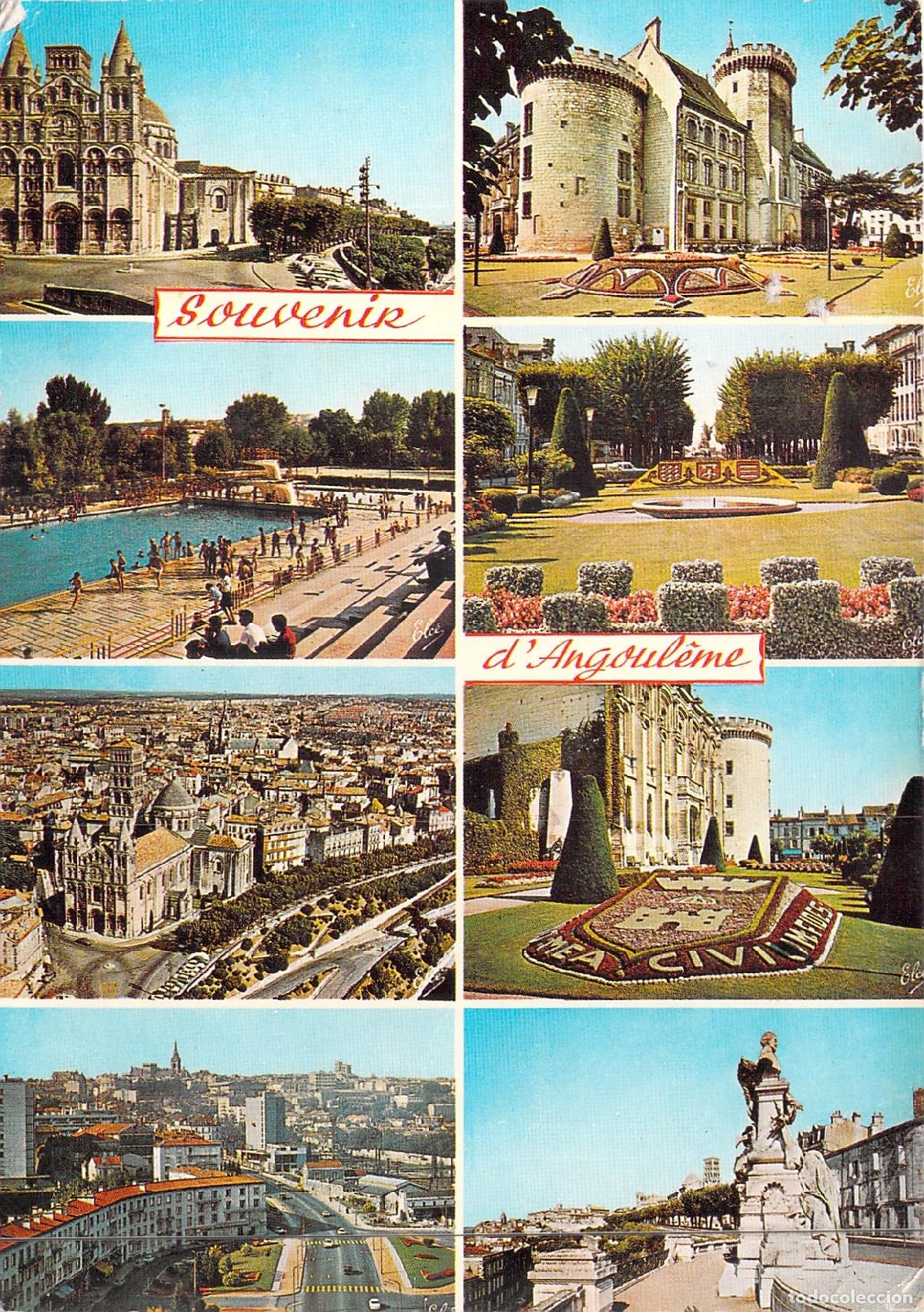 Postcards: Tarjeta Postal Multi-vista de Angulema, Francia - Monumentos y Vistas
