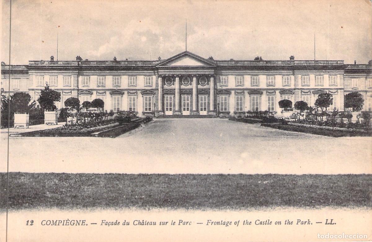 Postcards: Postal de la Fachada del Castillo de Compi&egrave;gne, Francia