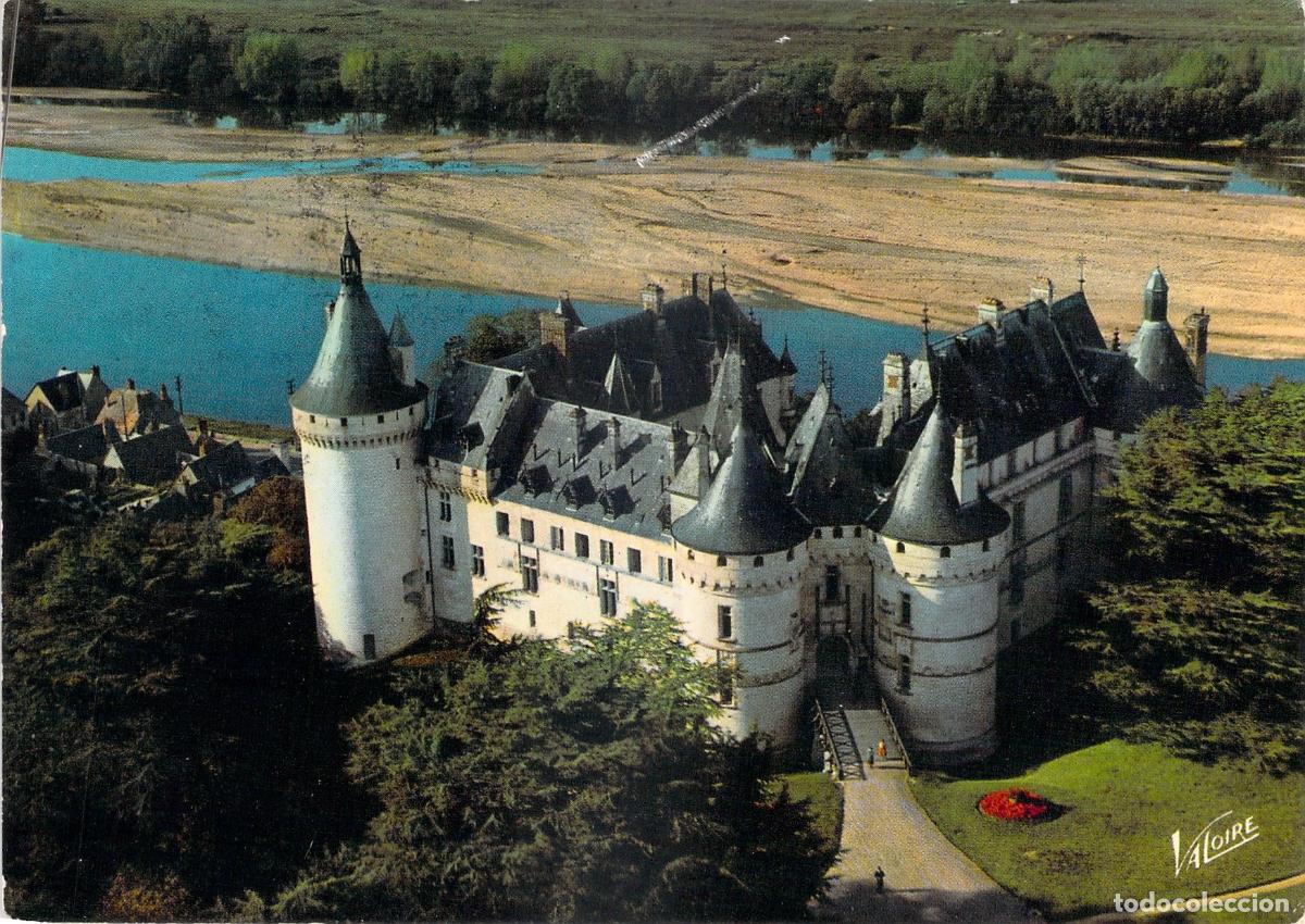 Postcards: Postal Castillo de Chaumont-sur-Loire Vista A&eacute;rea Francia