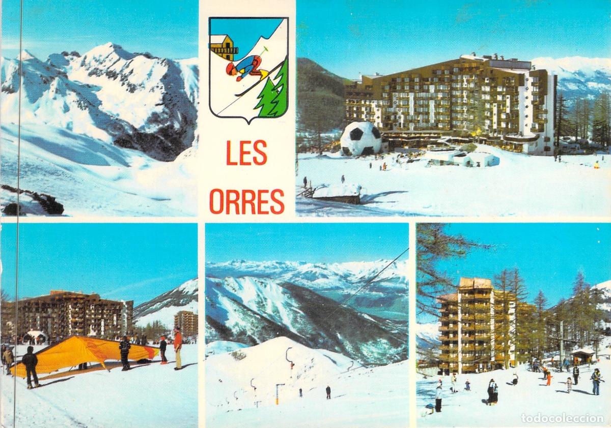 Postales: Postal de Les Orres en los Alpes Franceses Estaci&oacute;n de Esqu&iacute;