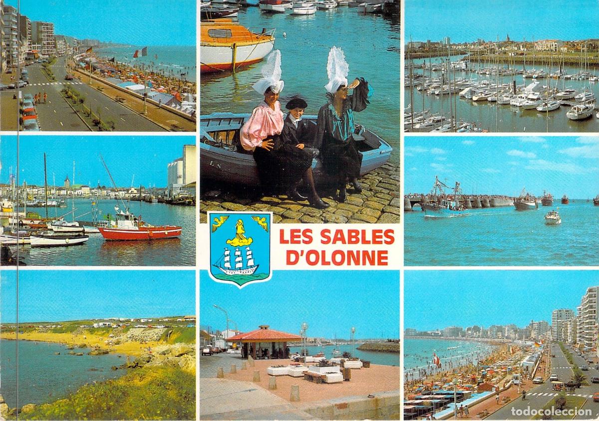 Postales: Postal Multivista de Les Sables-d&rsquo;Olonne, Vend&eacute;e, Francia