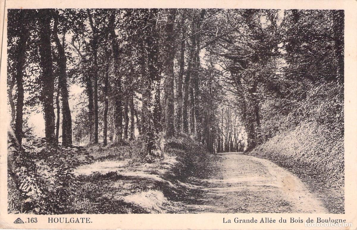 Postales: Postal de La Grande All&eacute;e du Bois de Boulogne en Houlgate, Francia