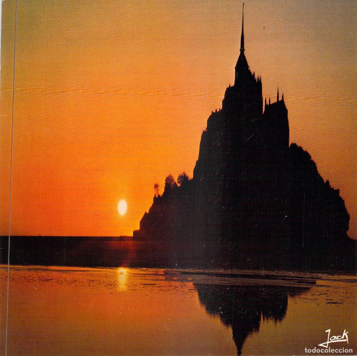 Postkarten: Postal de Mont Saint-Michel al Atardecer, Normand&iacute;a, Francia
