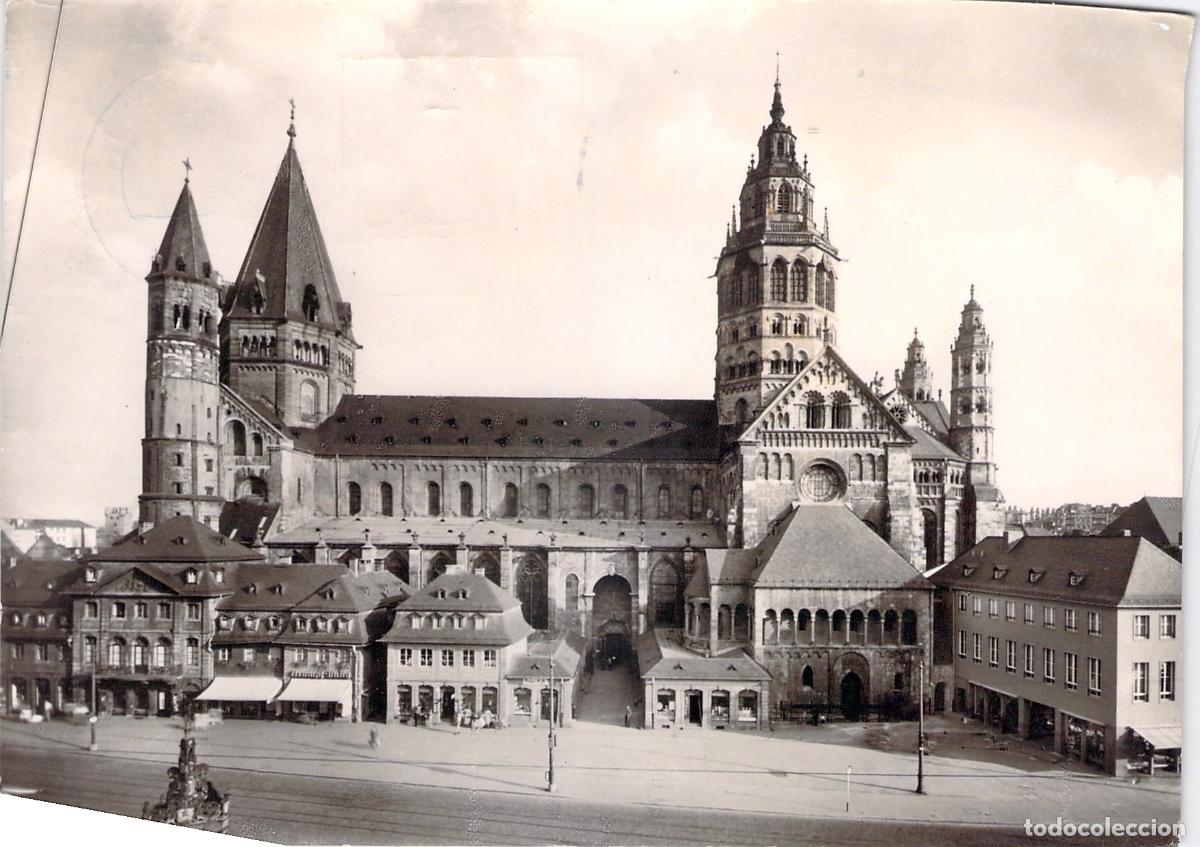 Cartes Postales: Postal de la Catedral de Maguncia, Alemania, Vista desde el Norte