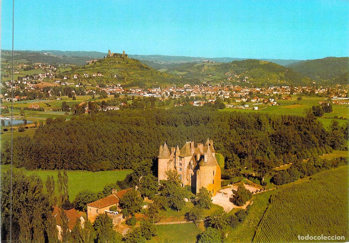 Postales: Postal del Castillo de Montal y Saint-C&eacute;r&eacute; en Francia