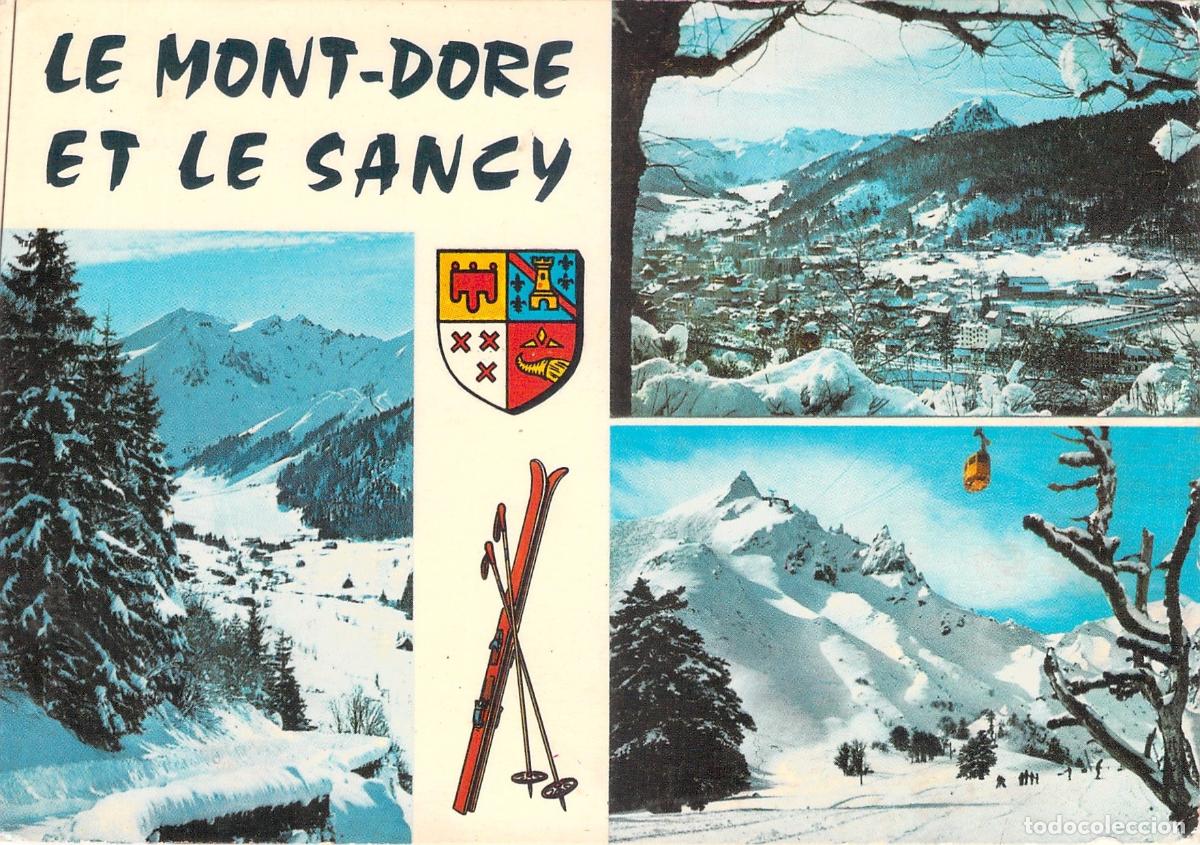 Postales: Postal de Le Mont-Dore y el Sancy, Deportes de Invierno en Auvergne