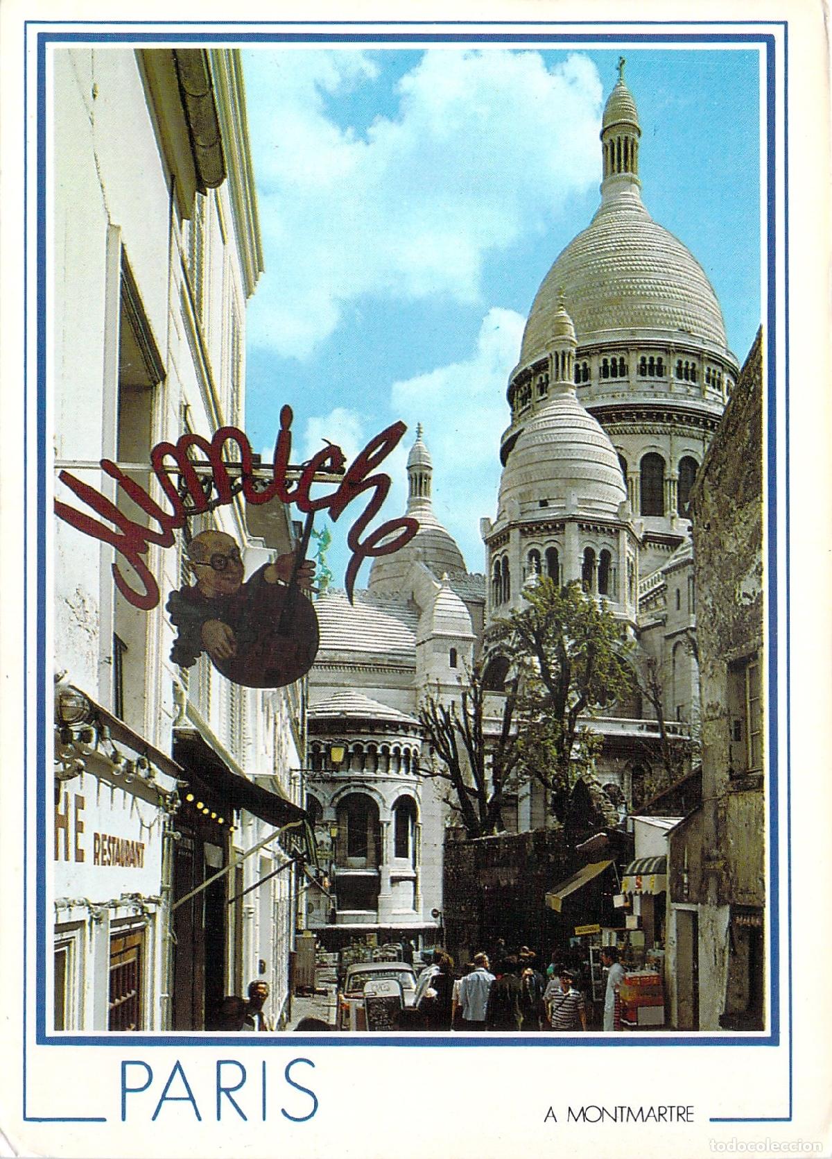 Postales: Postal de Par&iacute;s: Montmartre y la Bas&iacute;lica del Sagrado Coraz&oacute;n