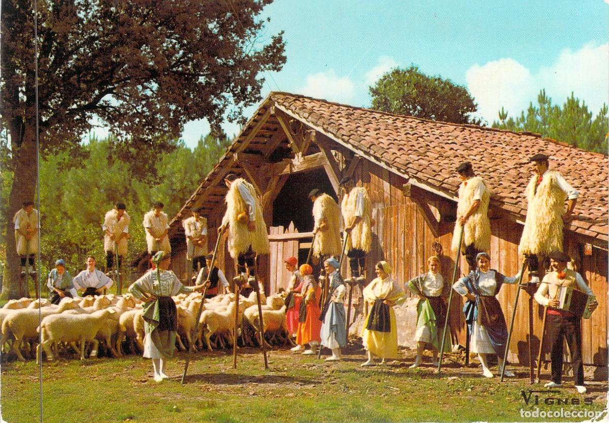 Postales: Postal Grupo Folcl&oacute;rico Lous Becuts de Countis Landes Francia