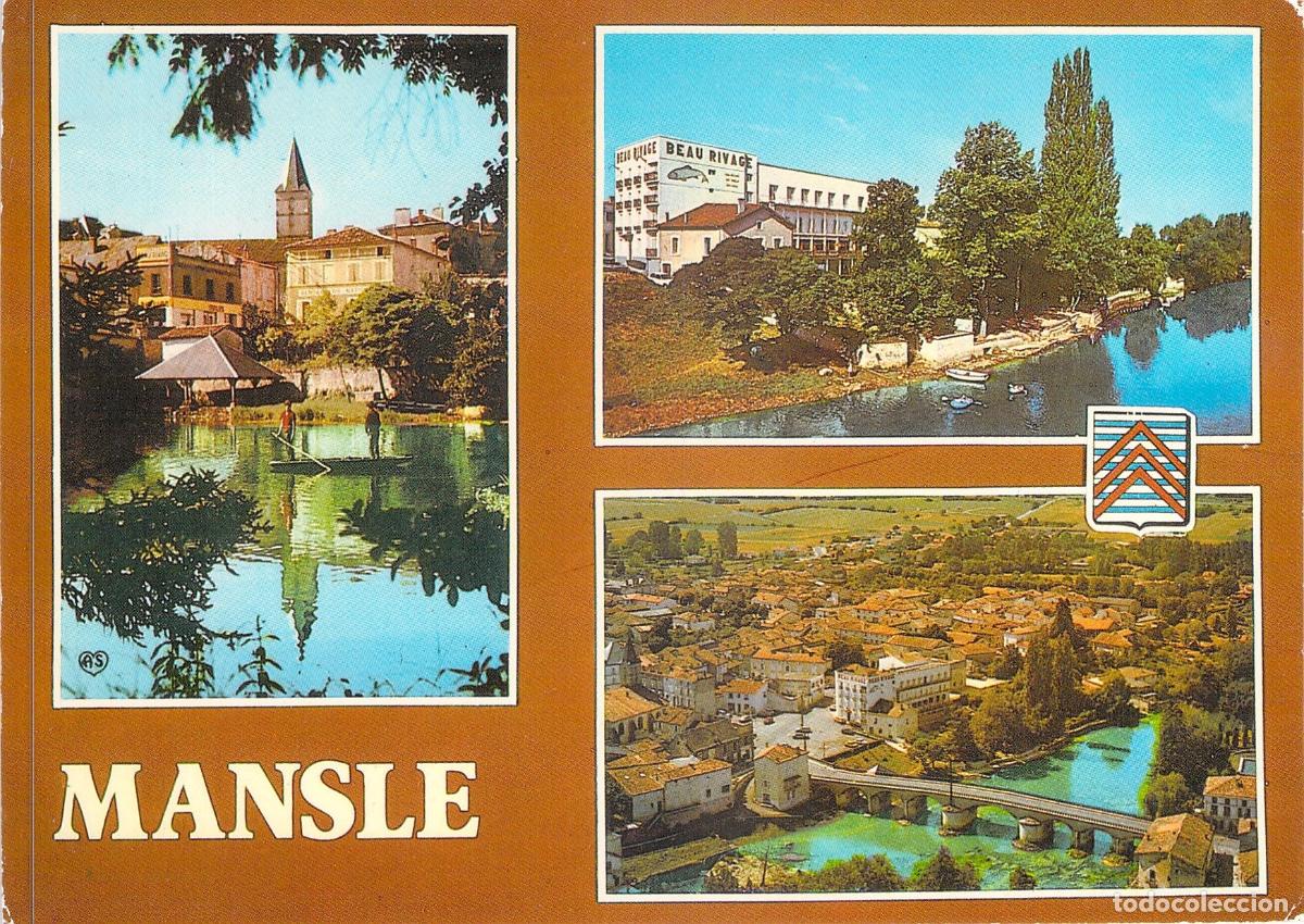 Postales: Postal de Mansle, Charente, Francia - Multivista del R&iacute;o y Ciudad