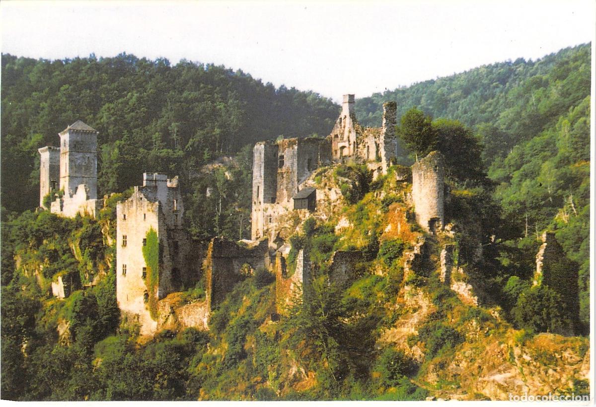 Postales: Postal de Les Tours de Merle, Castillo Medieval en Corr&egrave;ze, Francia