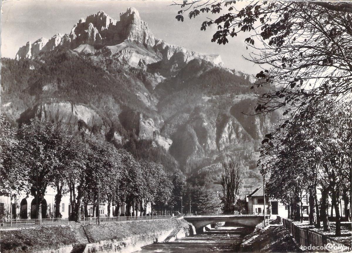 Cartes Postales: Postal de Sallanches y las Aiguilles de Warens, Alta Saboya