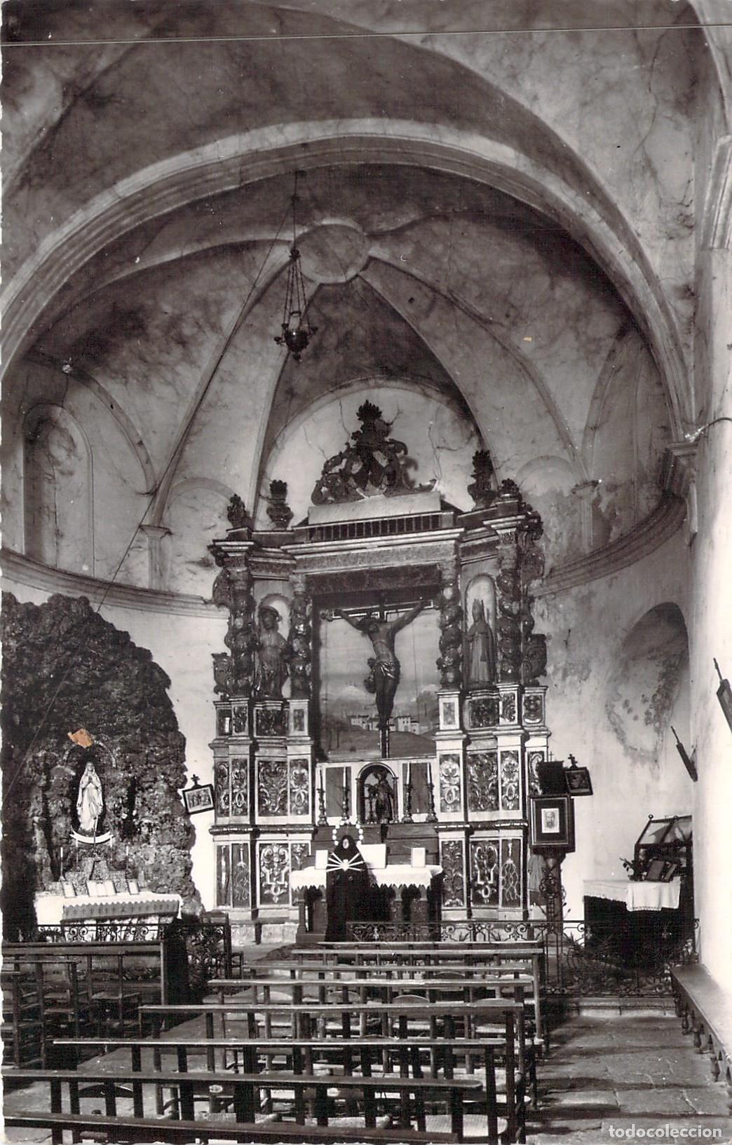 Postales: Postal Interior de la Iglesia de Prats-de-Mollo, La Piedad