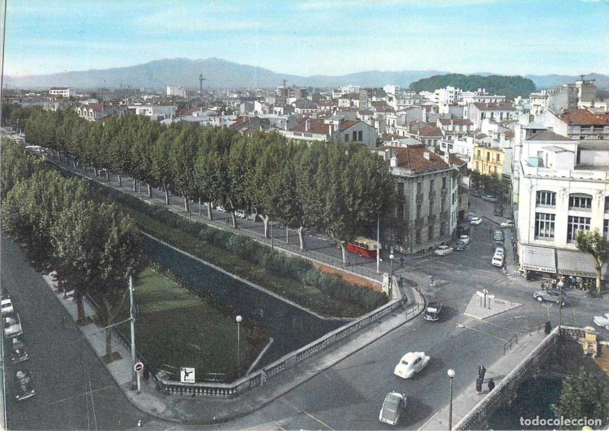 Postales: Postal de Perpignan con Vista a los Quais Vauban y Monte Canig&oacute;