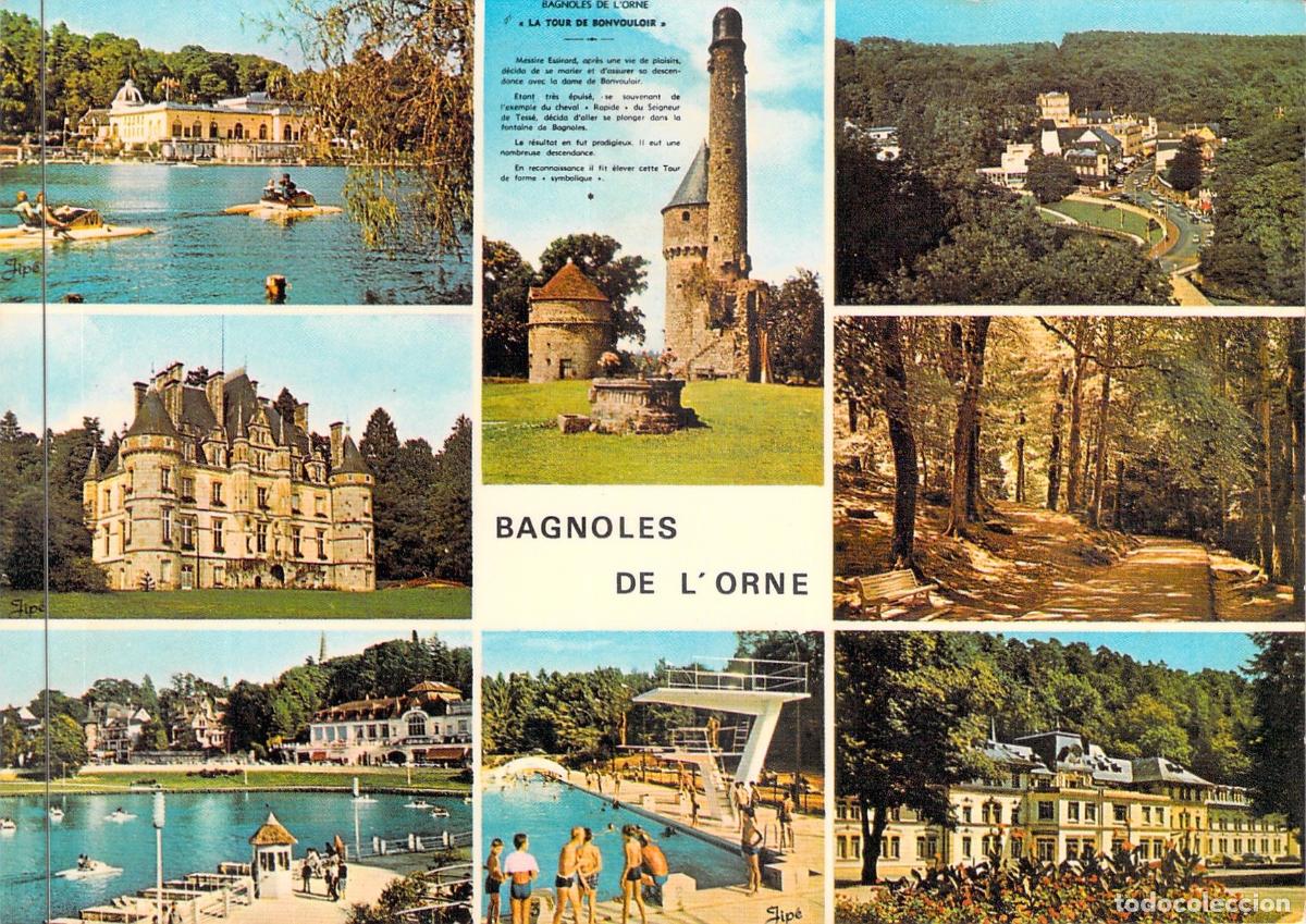 Postales: Postal de Bagnoles-de-l'Orne, Estaci&oacute;n Termal y Multivistas