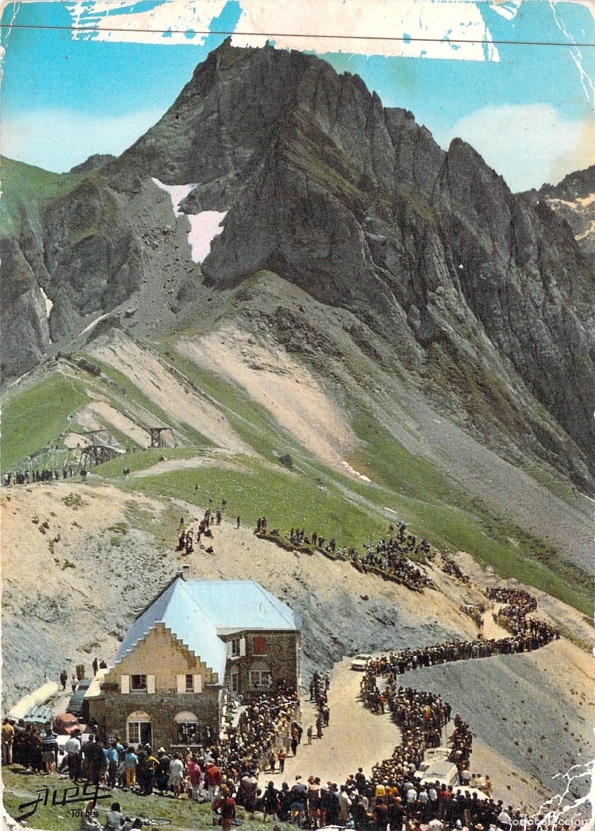 Postales: Postal Col du Tourmalet Pirineos Francia Paso del Tour de Francia