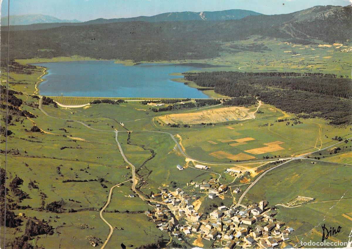 Postales: Postal de Matemale, Pirineos Orientales, Vista A&eacute;rea del Pueblo y Pantano