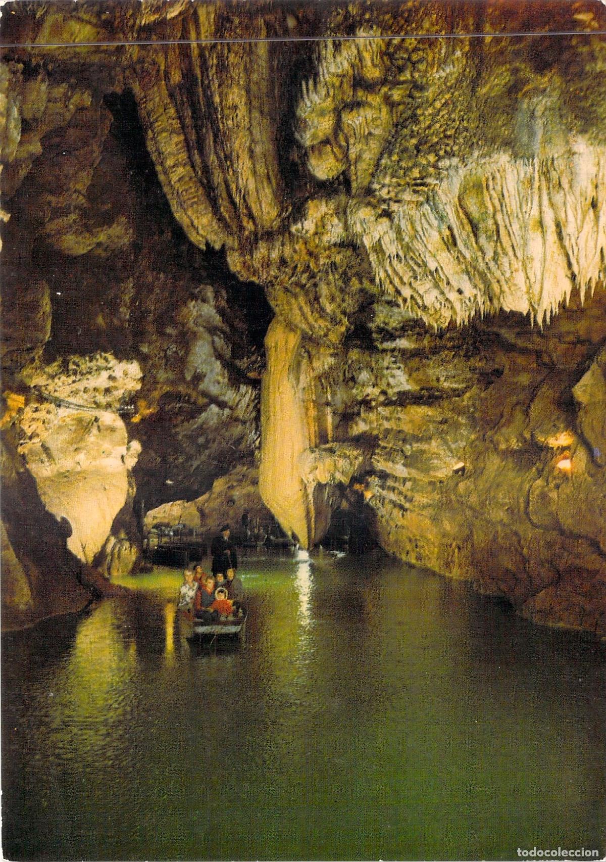 Postales: Postal Gouffre de Padirac Francia Lago de la Lluvia