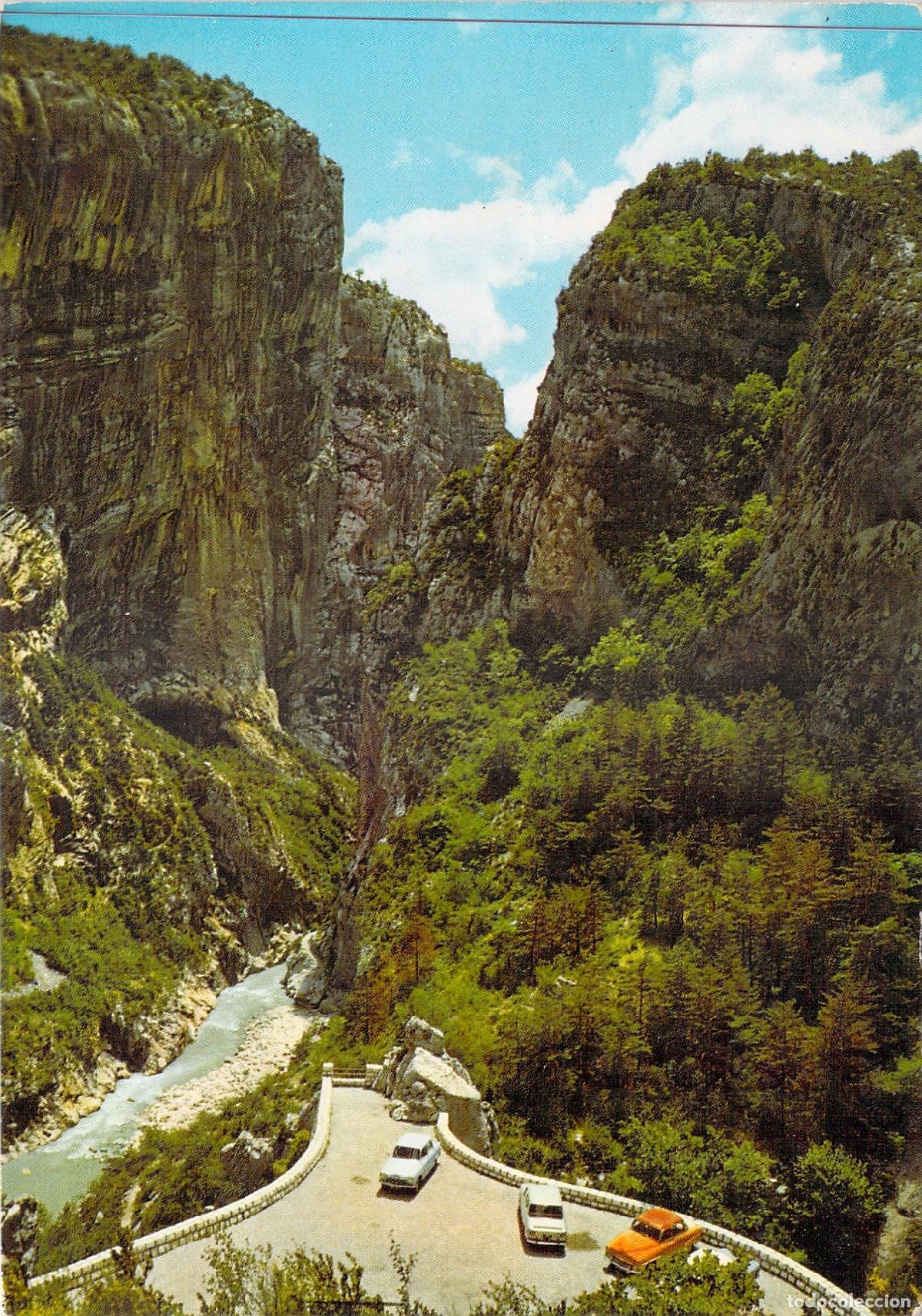 Postales: Postal El Gran Ca&ntilde;&oacute;n del Verdon y el Point Sublime, Francia