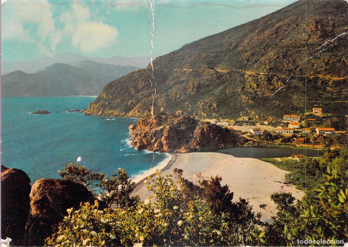 Postales: Postal de la Playa de Porto en C&oacute;rcega, Francia