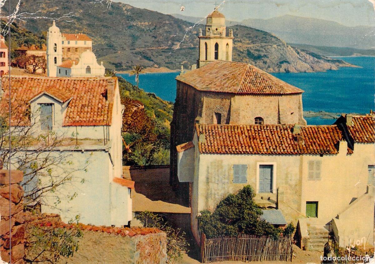 Postales: Postal de Carg&egrave;se, C&oacute;rcega: Pueblo Griego y Paisaje Mediterr&aacute;neo