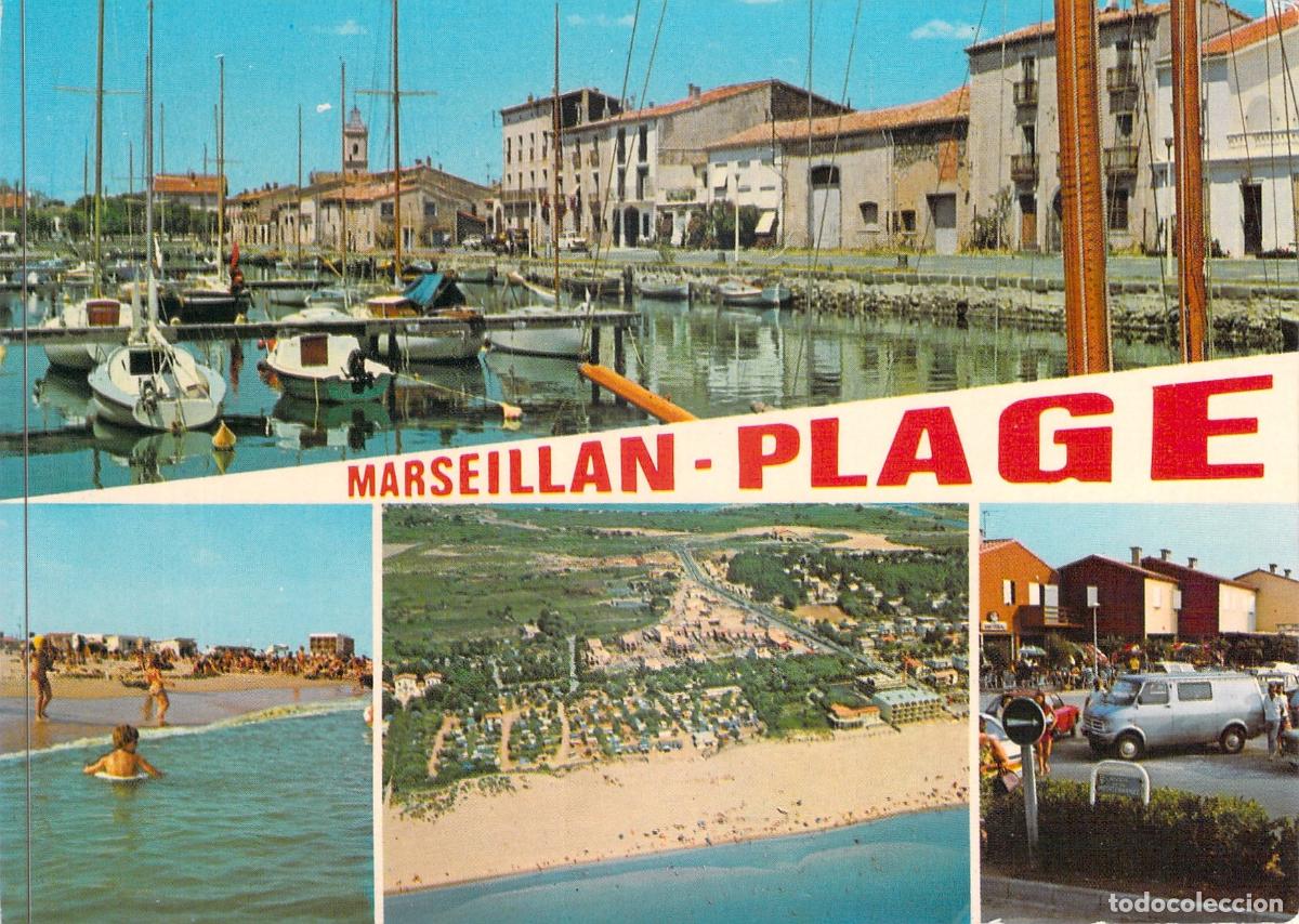 Postales: Postal de Marseillan-Plage, Francia - Vistas del Puerto y la Costa