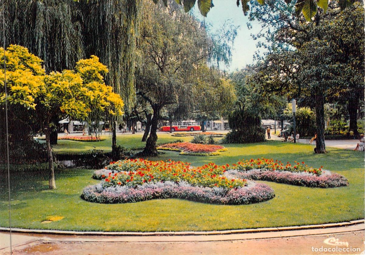 Postales: Postal de Burdeos, Jardines de la Place Gambetta en Francia