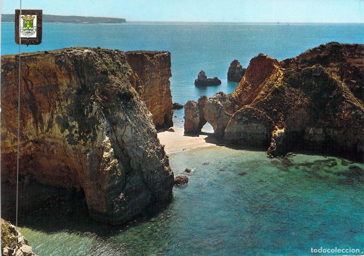Postales: Postal de la Playa Jo&atilde;o de Curu en Portim&atilde;o, Algarve, Portugal