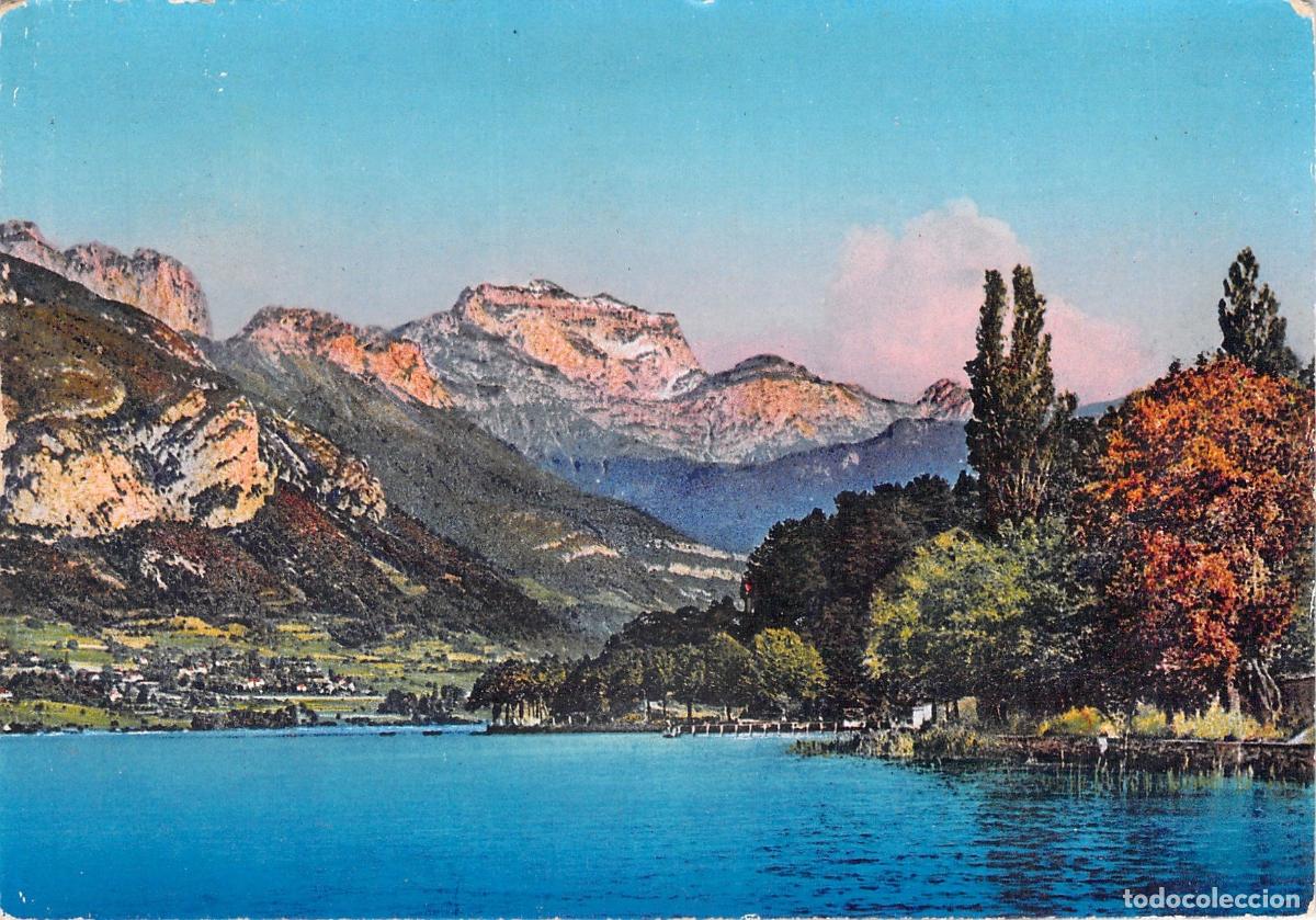 Postales: Postal de Francia - Lago de Annecy y el Macizo de la Tournette