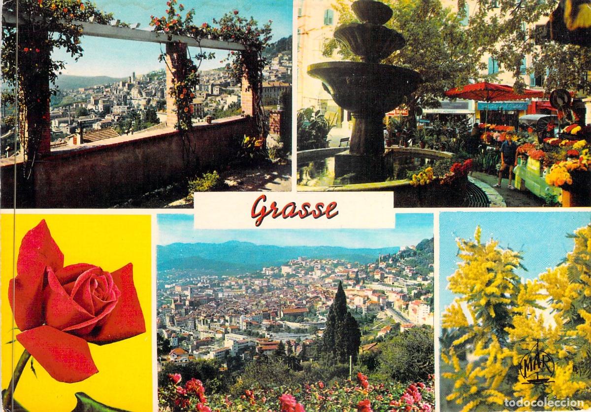 Postales: Postal de Grasse Francia La Ciudad de los Perfumes Multivista