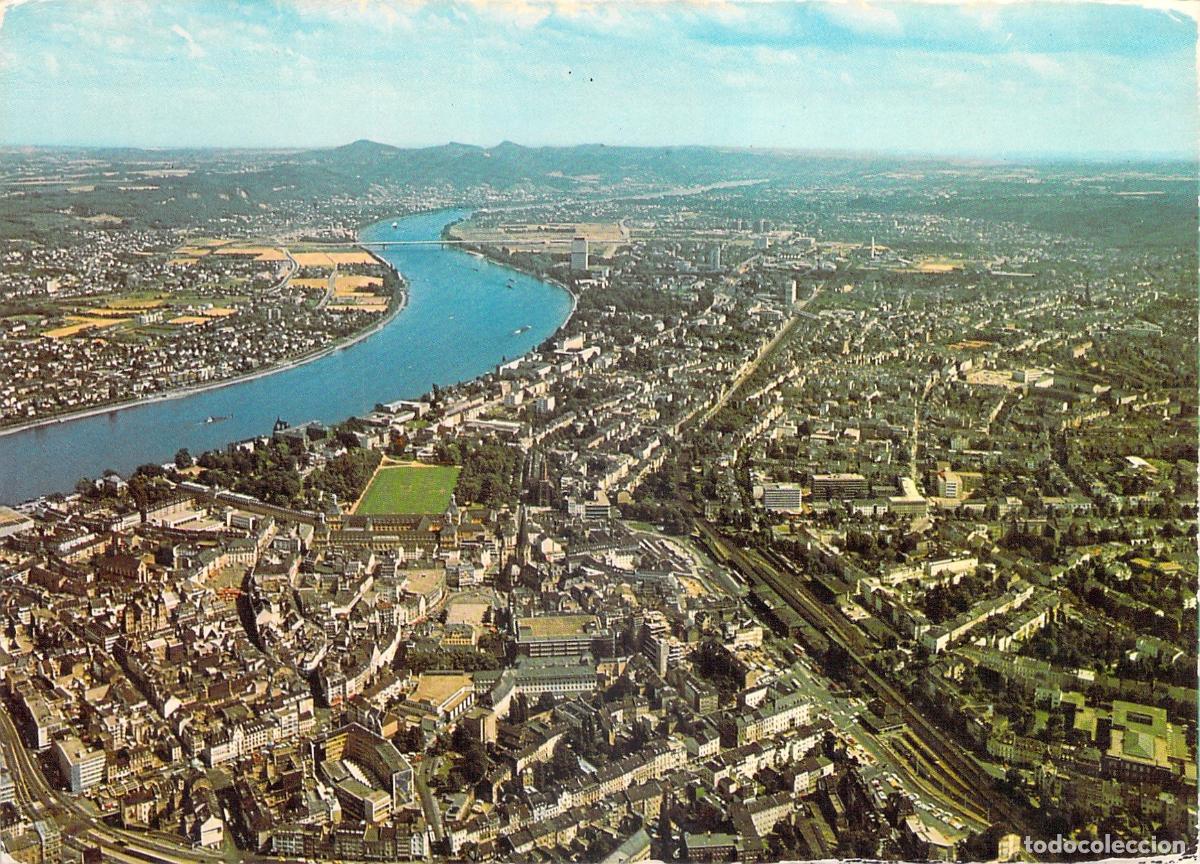 Cartes Postales: Postal de Bonn, Alemania - Vista A&eacute;rea del R&iacute;o Rin