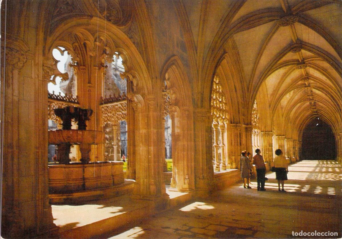 Postales: Postal Monasterio de Batalha: Lavatorio y Claustro Real, Portugal