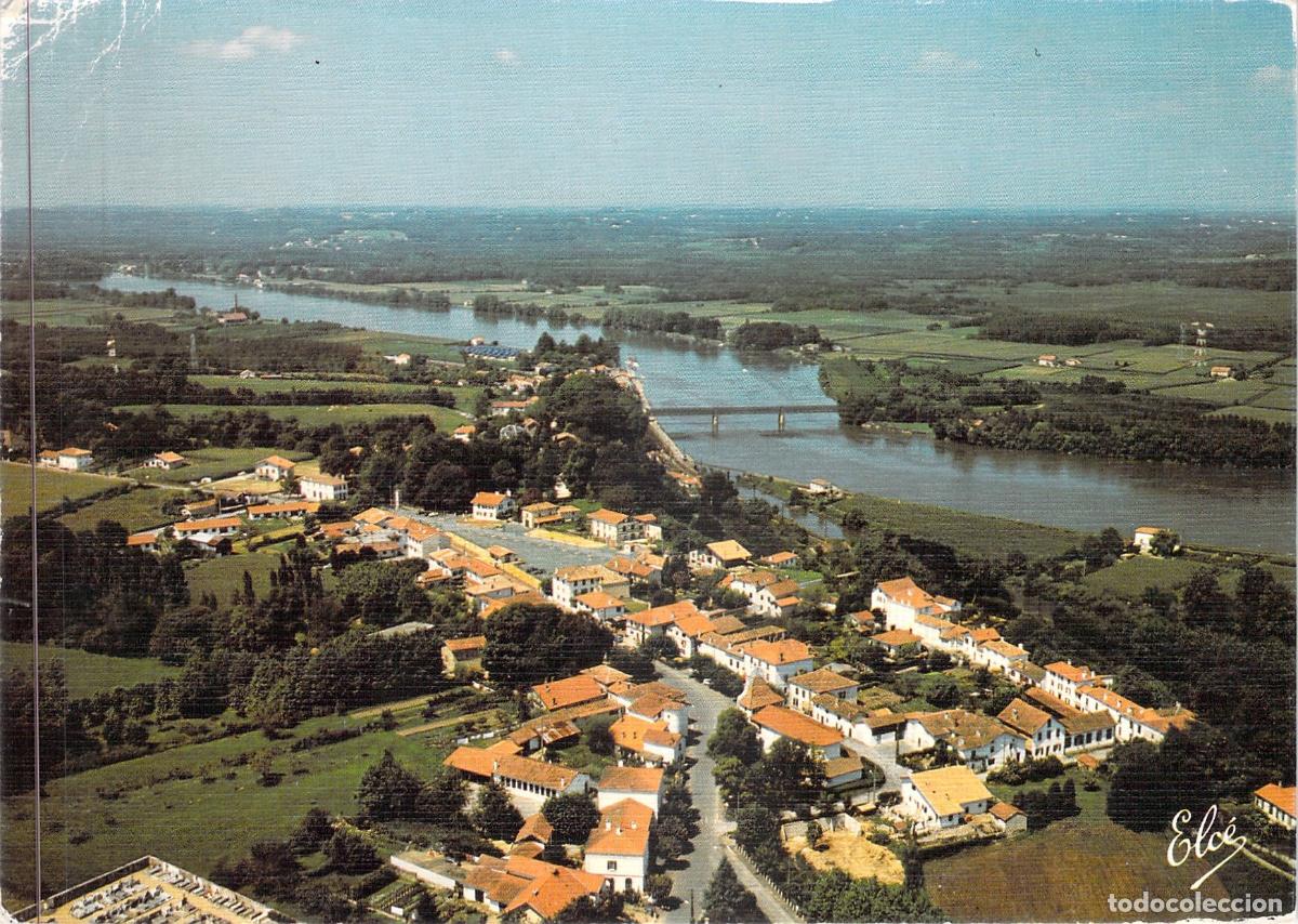 Postales: Postal de Urt, Pa&iacute;s Vasco Franc&eacute;s, Vista del R&iacute;o Adour y Puente