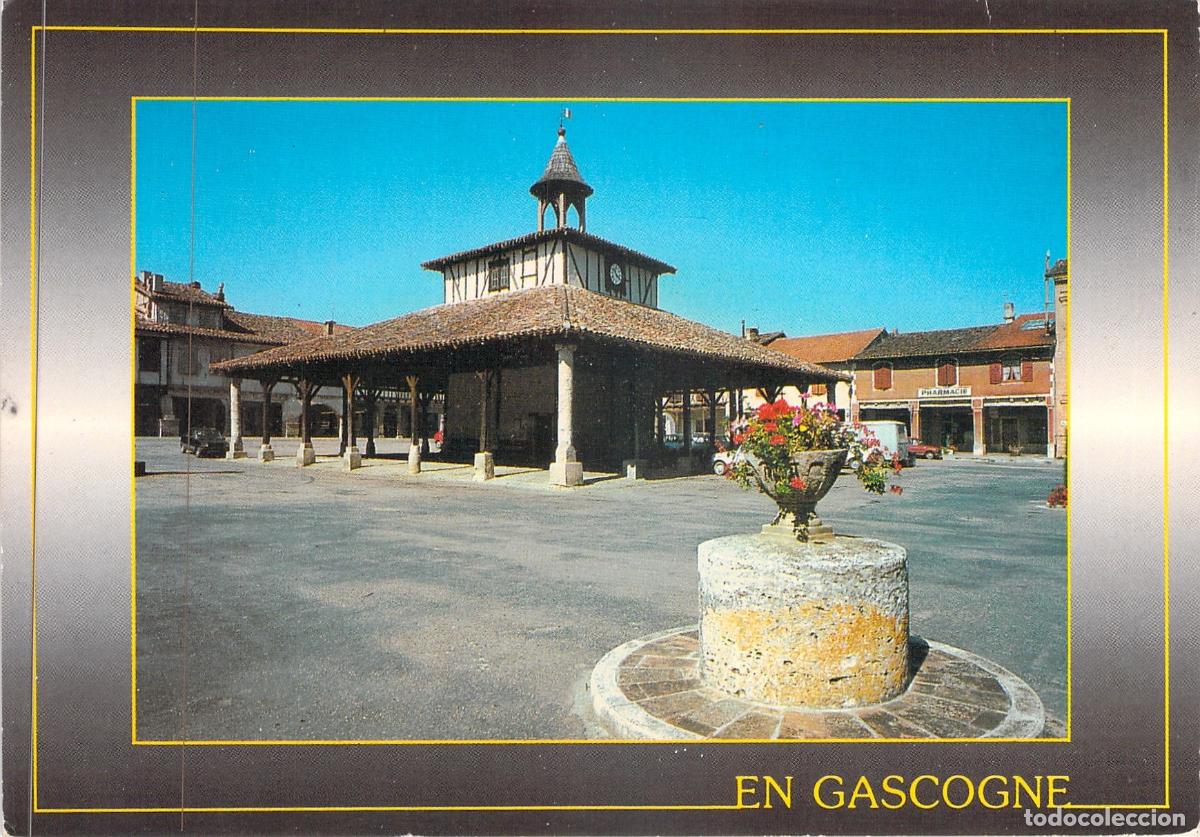 Postales: Postal de la Halle de Cologne en Gascu&ntilde;a, Francia