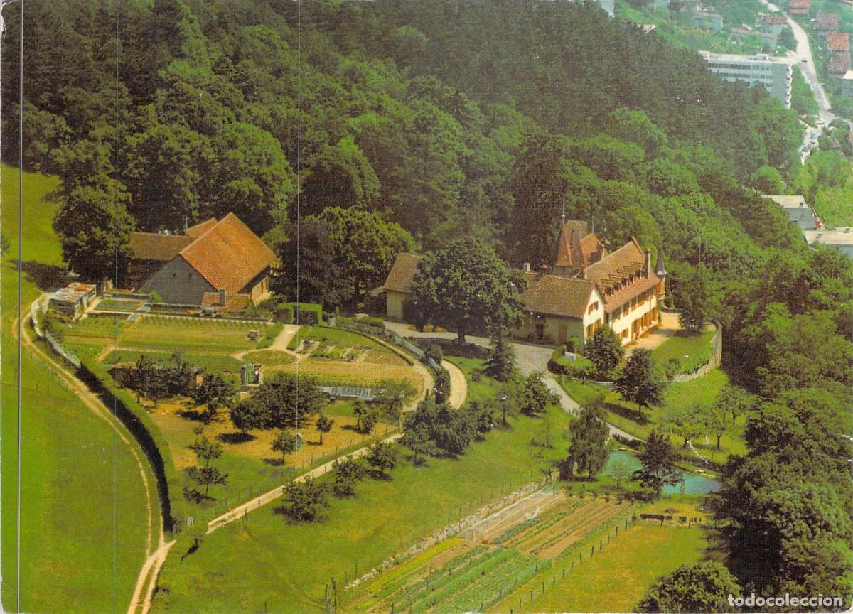 Postales: Postal de la Abad&iacute;a de Fontaine-Andr&eacute;, Neuch&acirc;tel, Suiza