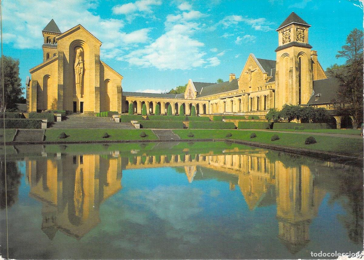 Cartes Postales: Postal de la Abad&iacute;a de Notre Dame de Orval y Bas&iacute;lica en B&eacute;lgica