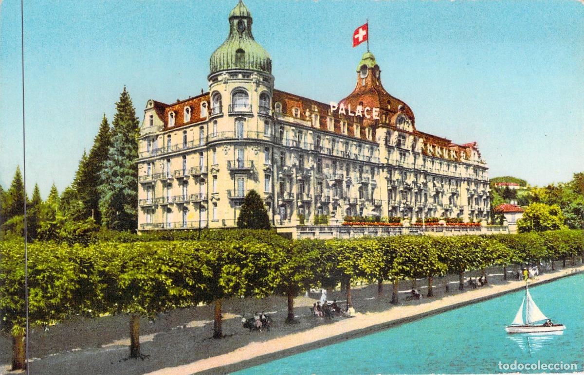 Cartes Postales: Postal del Palace Hotel en Lucerna, Suiza