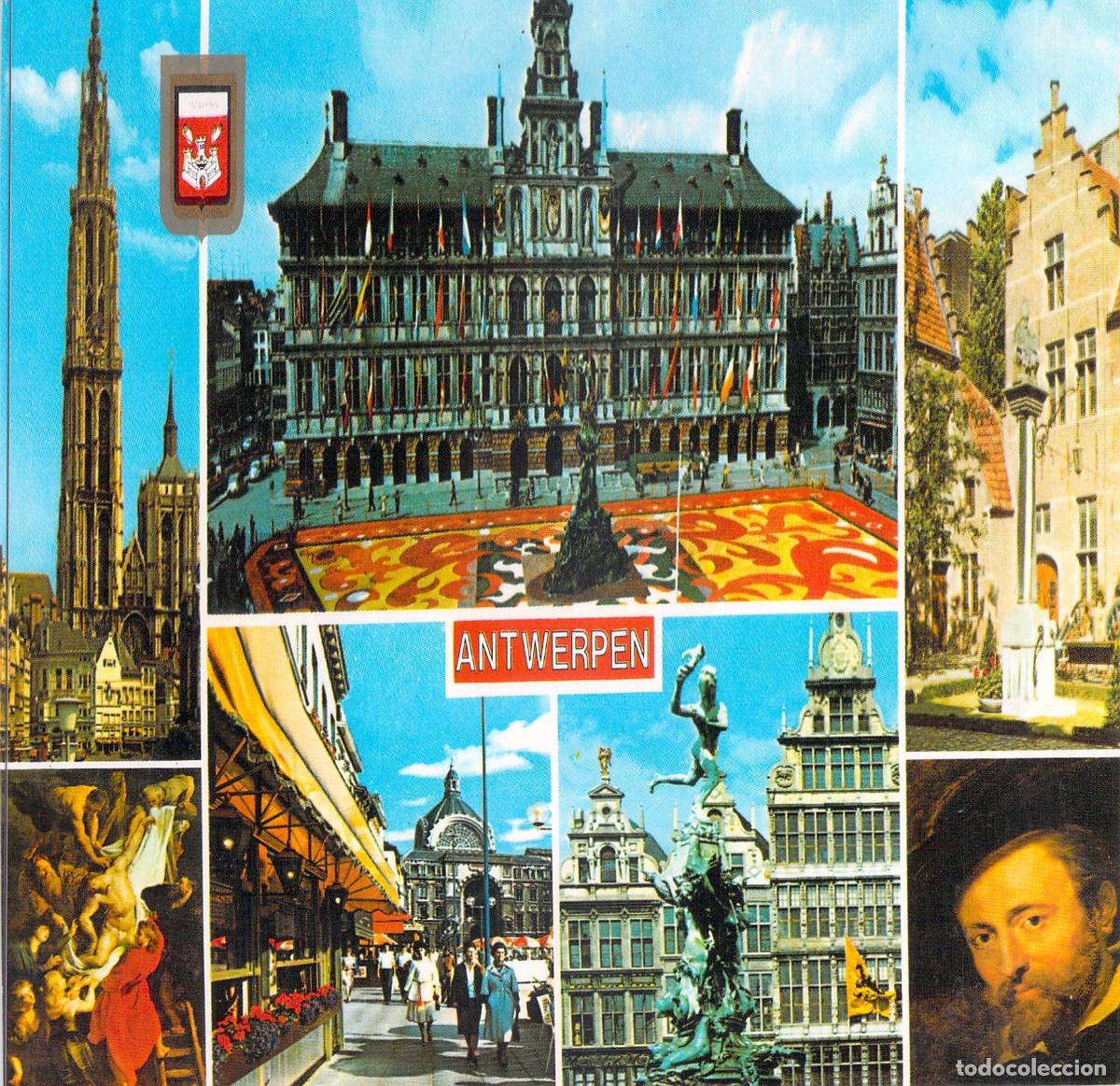 Postales: Postal de Amberes, B&eacute;lgica - Vistas de la Ciudad y Monumentos