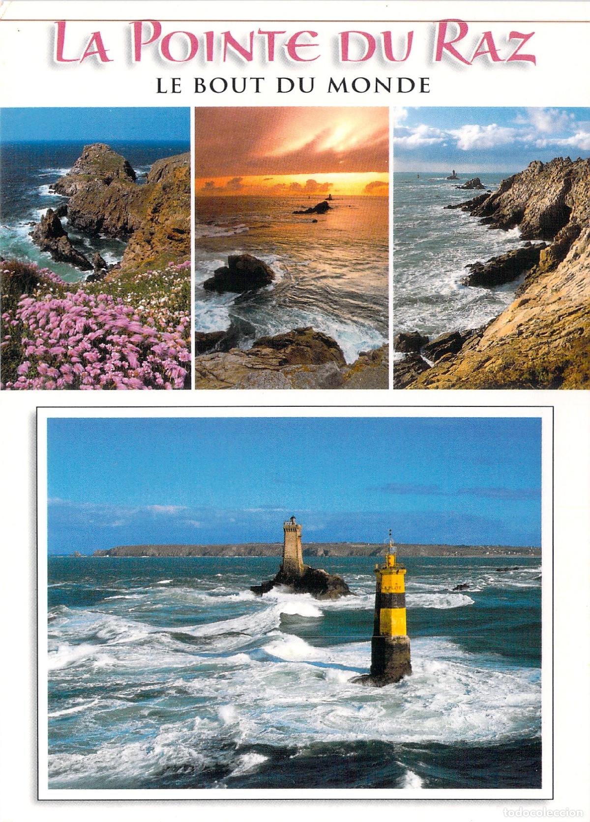 Postcards: Postal de La Pointe du Raz y Faro de la Vieille, Breta&ntilde;a, Francia