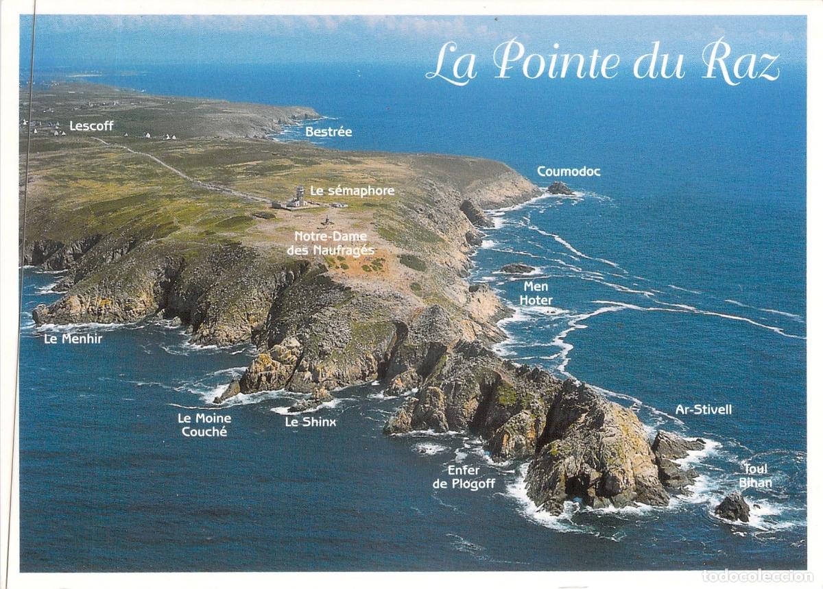 Postcards: Postal de La Pointe du Raz, Finisterre, Breta&ntilde;a, Vista General