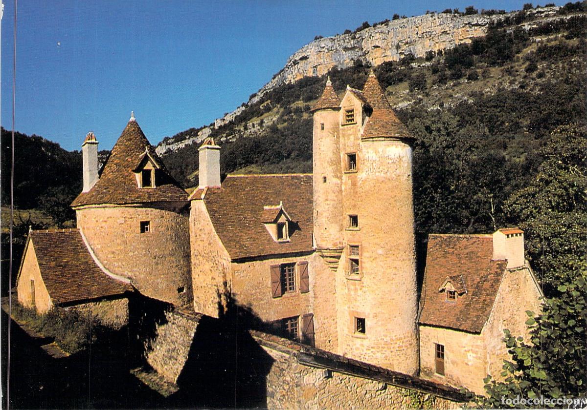 Postcards: Postal de Autoire y Castillo bajo los Acantilados del Lot