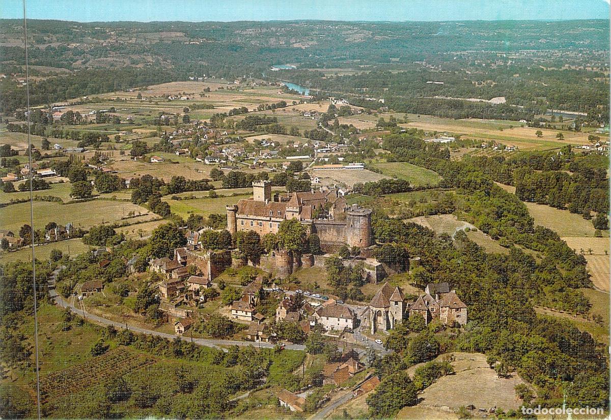 Cartoline: Postal del Castillo de Castelnau en Bretenoux, Regi&oacute;n de Lot